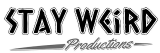 STAY WEIRD PRODUCTIONS logo