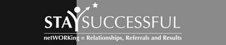 STAYSUCCESSFUL NETWORKING=RELATIONSHIPS, REFERRALS AND RESULTS logo