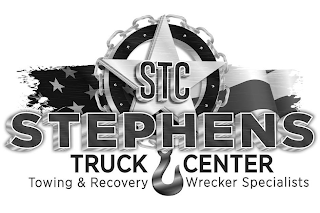 STC STEPHENS TRUCK CENTER TOWING & RECOVERY WRECKER SPECIALISTS logo