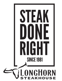 STEAK DONE RIGHT SINCE 1981 LONGHORN STEAKHOUSE logo