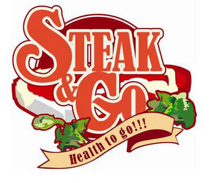 STEAK & GO HEALTH TO GO!!! logo