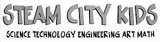 STEAM CITY KIDS SCIENCE TECHNOLOGY ENGINEERING ART MATH logo