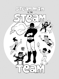 STEAM MAN & THE STEAM TEAM logo