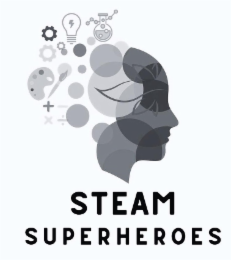 STEAM SUPERHEROES + logo