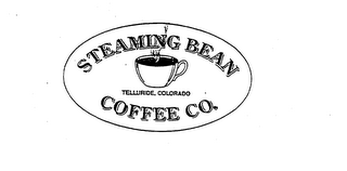 STEAMING BEAN COFFEE CO. TELLURIDE, COLORADO logo