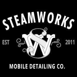STEAMWORKS MOBILE DETAILING CO. EST 2011 SW logo