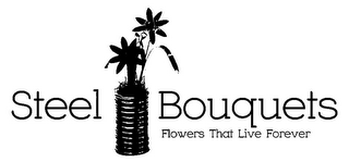 STEEL BOUQUETS FLOWERS THAT LIVE FOREVER logo