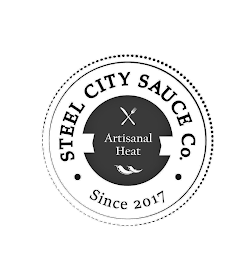 STEEL CITY SAUCE CO. ARTISANAL HEAT SINCE 2017 logo
