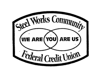 STEEL WORKS COMMUNITY WE ARE YOU ARE US FEDERAL CREDIT UNION logo