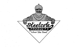 STEELCOTE PRODUCTS "WEAR LIKE STEEL" logo