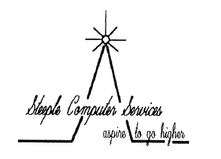 STEEPLE COMPUTER SERVICES ASPIRE TO GO HIGHER logo