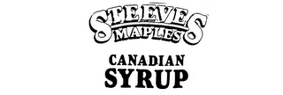 STEEVES MAPLES CANADIAN SYRUP logo