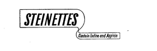 STEINETTES CONTAIN IODINE & ASPIRIN logo