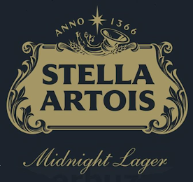 STELLA ARTOIS MIDNIGHT LAGER ANNO 1336 logo