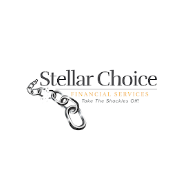 STELLAR CHOICE FINANCIAL SERVICES TAKE THE SHACKLES OFF logo
