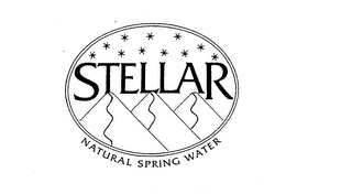 STELLAR NATURAL SPRING WATER logo