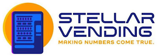 STELLAR VENDING MAKING NUMBERS COME TRUE. logo