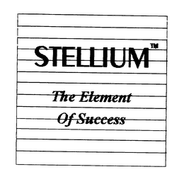 STELLIUM THE ELEMENT OF SUCCESS logo