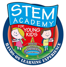STEM ACADEMY FOR YOUNG KIDS SCIENCE TECHNOLOGY ENGINEERING MATHEMATICS HANDS-ON LEARNING EXPERIENCE logo
