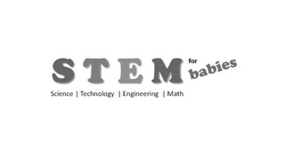 STEM FOR BABIES SCIENCE TECHNOLOGY ENGINEERING MATH logo