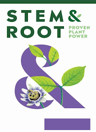 STEM & ROOT PROVEN PLANT POWER logo