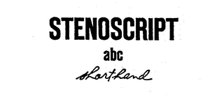 STENOSCRIPT ABC SHORTHAND logo