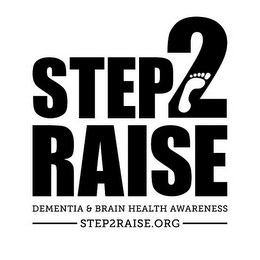 STEP 2 RAISE DEMENTIA & BRAIN HEALTH AWARENESS STEP2RAISE.ORG logo