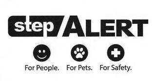 STEP ALERT FOR PEOPLE. FOR PETS. FOR SAFETY. logo