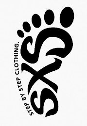 STEP BY STEP CLOTHING. SXS logo