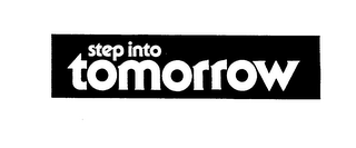 STEP INTO TOMORROW logo