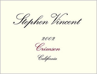 STEPHEN VINCENT 2002 CRIMSON CALIFORNIA logo