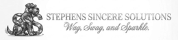 STEPHENS SINCERE SOLUTIONS WAG, SWAG, AND SPARKLE. logo
