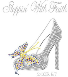 STEPPIN' WITH FAITH 2 COR 5:7 logo