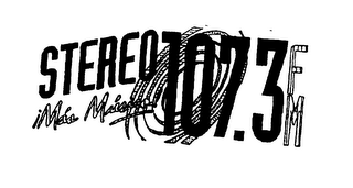 STEREO 107.3FM MAS MUSICA logo