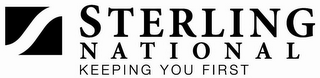 STERLING NATIONAL KEEPING YOU FIRST logo