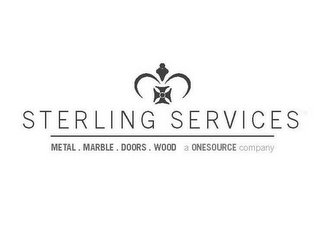 STERLING SERVICES METAL . MARBLE . DOORS . WOOD A ONESOURCE COMPANY logo