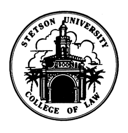 STETSON UNIVERSITY COLLEGE OF LAW 1900 logo
