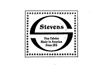 STEVENS FINE FABRICS MADE IN AMERICA SINCE 1813 logo