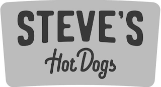STEVE'S HOT DOGS logo