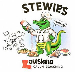 STEWIE'S LOUISIANA CAJUN SEASONING FO' WHATEVA'S COOKIN'! C'EST BON, SHA! logo