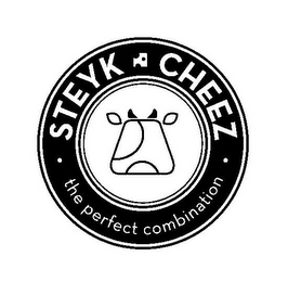 STEYK CHEEZ · THE PERFECT COMBINATION · logo