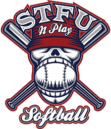 STFU N PLAY SOFTBALL logo