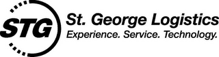 STG ST. GEORGE LOGISTICS EXPERIENCE. SERVICE. TECHNOLOGY logo