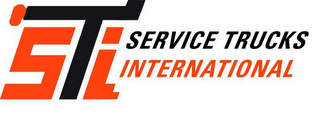 STI SERVICE TRUCKS INTERNATIONAL logo