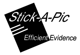 STICK-A-PIC EFFICIENT EVIDENCE logo
