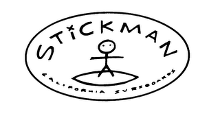 STICK MAN CALIFORNIA SURFBOARDS logo