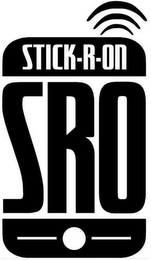STICK-R-ON AND SRO logo