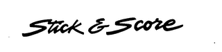 STICK & SCORE logo