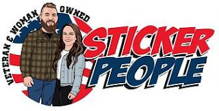 STICKER PEOPLE VETERAN & WOMAN OWNED logo