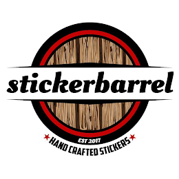 STICKERBARREL EST 2017 HAND CRAFTED STICKERS logo